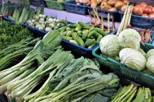 Des légumes d'hiver sur un marché