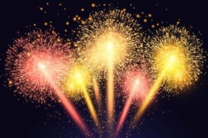 feu d'artifice du 13 ou 14 juillet.