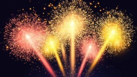 feu d'artifice du 13 ou 14 juillet.