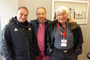 Daniel Pautrat avec Poulidor et Hinault