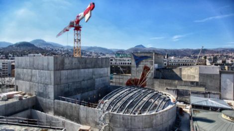 Vue du chantier de La Comédie, photo Lucas Falchero