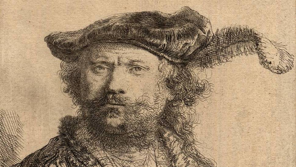 Rembrandt, autoportrait "Rembrandt faisant la moue"