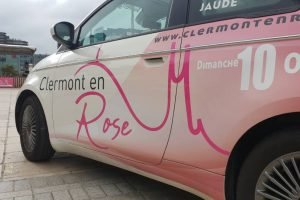 Fiat 500 Clermont en Rose