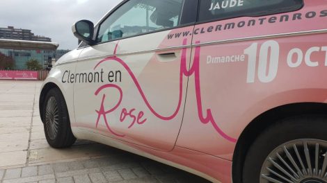Fiat 500 Clermont en Rose