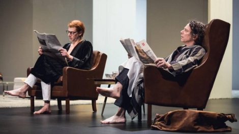 Micha Lescot et Mathieu Amalric dans "La Collection" de Pinter / Photo : Gwendal Le Flem