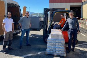 Raphaël Muzzolini, Directeur de Trelleborg (à droite), et représentants de l’ANEF 63.