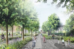 Avenue VERCINGETORIX (c) In Situ-Paysage et Urbanisme