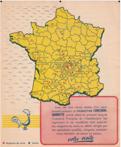 Carte des magasins Conchon-Quinette