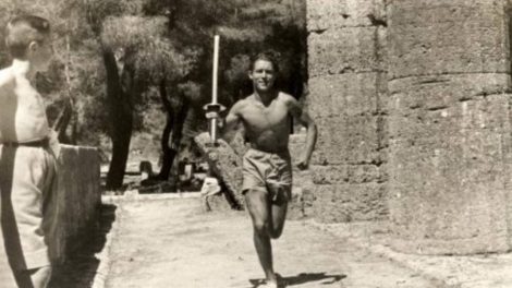 Constantin Kondylis premier porteur de la flamme en 1936 / Photo DR