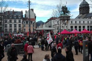 Mobilisation place de Jaude / Photo Olivier Perrot