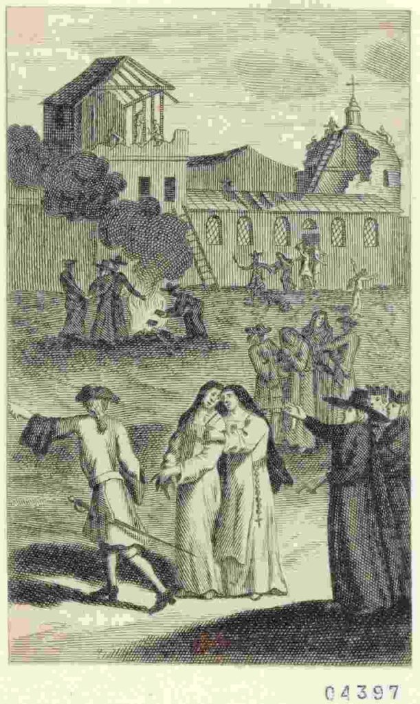 26 août 1664 – Expulsion de douze religieuses de Port-Royal de Paris. © BnF