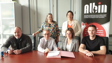 Signature convention Albin / Photo 7 jours à Clermont