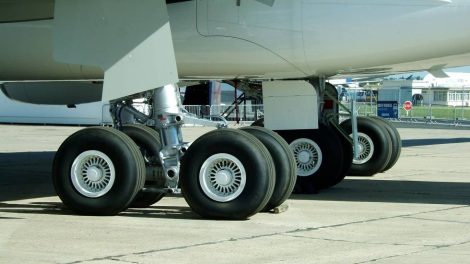 Train atterrissage Airbus A340 / Photo Wikipédia