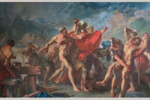 Le Combat d’Entelle et de Darès -Louis-Jacques Durameau