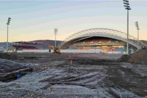 Chantier du Stade Montpied / Photo Yves Meunier
