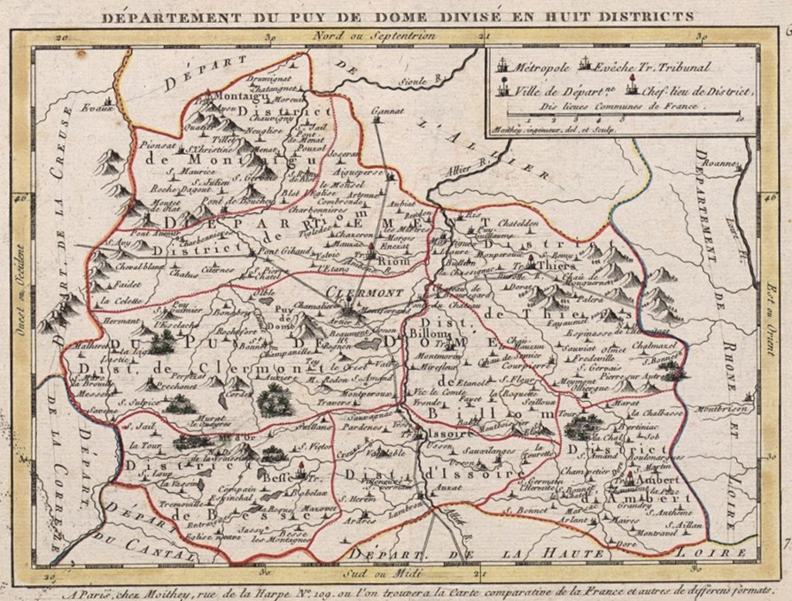 Le nouveau département du Puy-de-Dôme...
© Bibliothèque du Patrimoine Clermont Auvergne Métropole
... Ou de Basse Auvergne !
Procès-verbal de démarcation et de division en districts et cantons, 14 mars 1790. © Archives
nationales