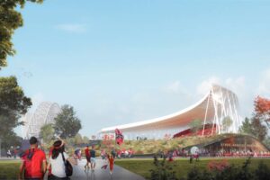 Stade Montpied PARVIS SUD © Atelier Ferret Architectures - Carles Hebras Maitrias Architectes