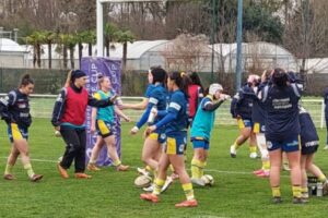 ASM Romagnat à l'échauffement / Photo J.P. Delic