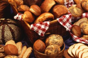 ensemble de produits de boulangerie