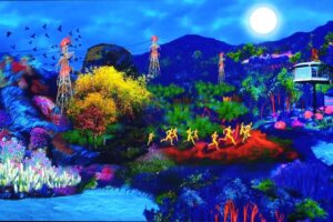 "Naked Island" (c) Heejeong Jeong. Vidéoformes 2024, salle Gaillard