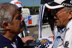 Ago et Read évoquant leurs souvenirs en 2012 / Photo G. Lemaitre