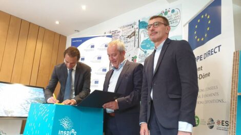 G. Chauvière Le Drian- BEI, F. Rage-SMTC et J. Auslender-Ville de Clermont / Photo 7 Jours à Clermont