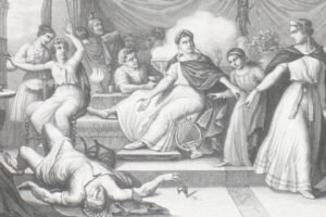 Mort de Britannicus, gravure de XIXe siècle