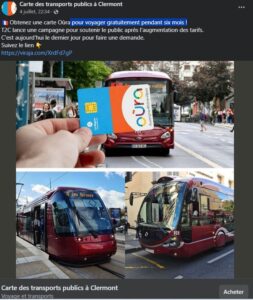 Arnaque Oùra sur Facebbok