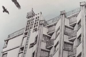 Immeuble le Savoy-Clermont différent, illustration Patrick Miramand