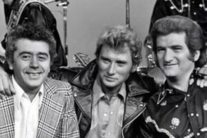 H. Leproux, Johnny et Eddy au Golf Drouot, en 1975 / Photo J.L Racurel