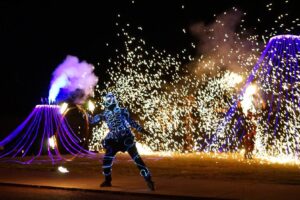 Show pyrotechnique - Dragon Time ©Vulcania