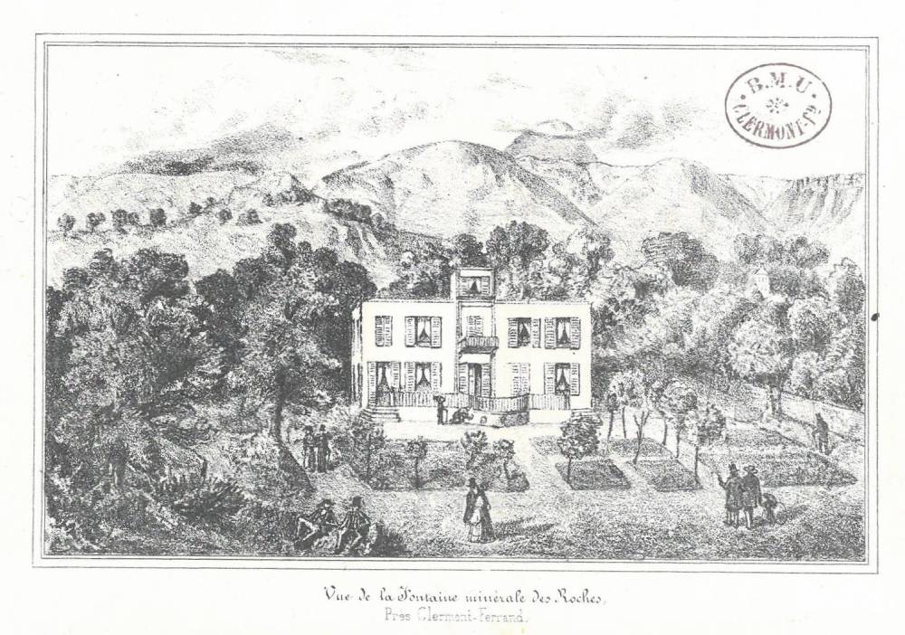 La Fontaine minérale des Roches Image extraite de O. Henry et E.-B Gonod, Etudes sur l'eau minérale des Roches (1857)