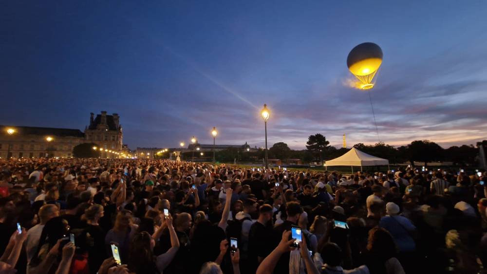 La magie de la flamme olympique / Photo J.C. Tridot