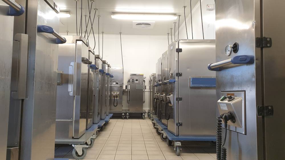 Containers pour le chaud en attente à l'UPC Anatole-France / Photo 7 jours à Clermont