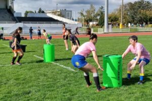Atelier Rugby féminin / Photo P. Thivat