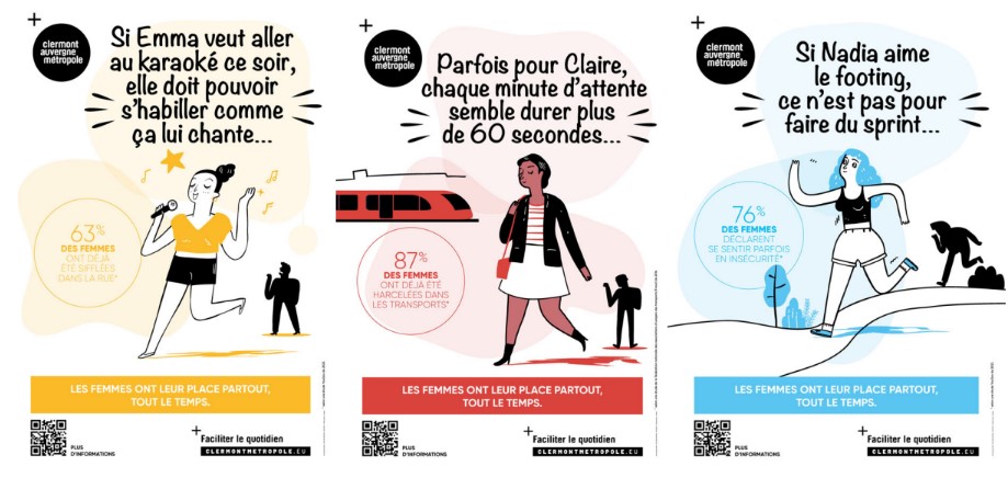 Campagne égalité hommes-femmes Clermont Auvergne Métropole 2024