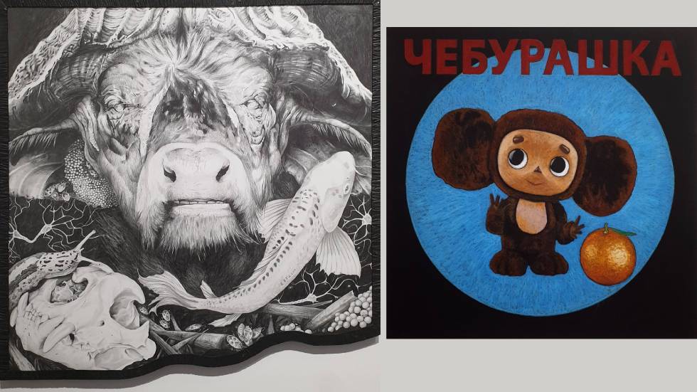 L'Étrange Exposition œuvres, de Mo' et J.S Dubien