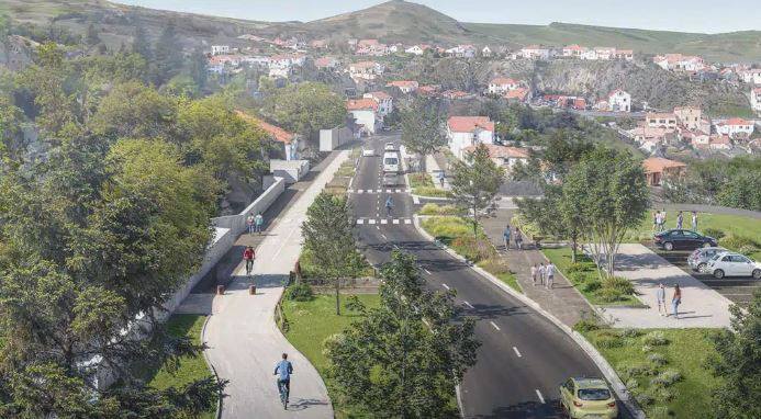 Futurs aménagements de l'avenue du Mont-Dore à Ceyrat / Illustration Clermont Auvergne Métropole