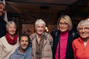 Boris Diaw, les Demoiselles de Clermont et Nicolas de Virieu / Photo L'Équipe