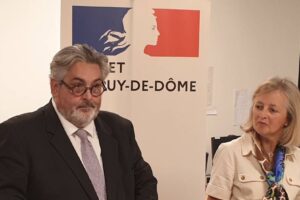 O. Bianchi et la procureure D. Puechmaille / Photo 7 Jours à Clermont