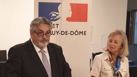 O. Bianchi et la procureure D. Puechmaille / Photo 7 Jours à Clermont