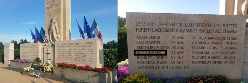 À Roussille, pour se souvenir du massacre du 16 juin 1944 ; bas-relief d’André Tajana. / Photos Commune de Saint-Didier-de-Formans et Émilie Sartelet