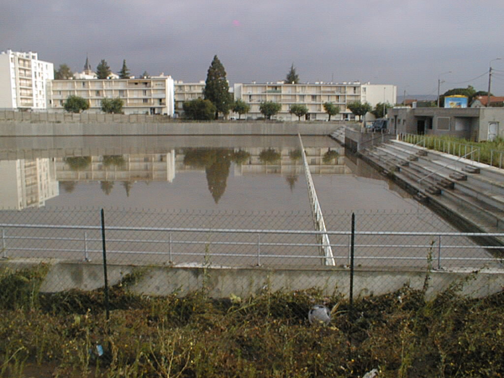 Le bassin de Saint-Jacques après l'orage de la nuit du 25 au 26 juin 2013 / Photo Clermont Auvergne Métropole