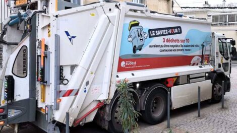 Renault D-Wide 26 tonnes ramassage des ordures pour le Grand Paris Sud Est - Photo GCK Suez
