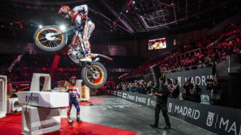 Toni Bou, actuel leader du championnat du monde 2025 de trial Indoor / Photo Repsol Honda HRC