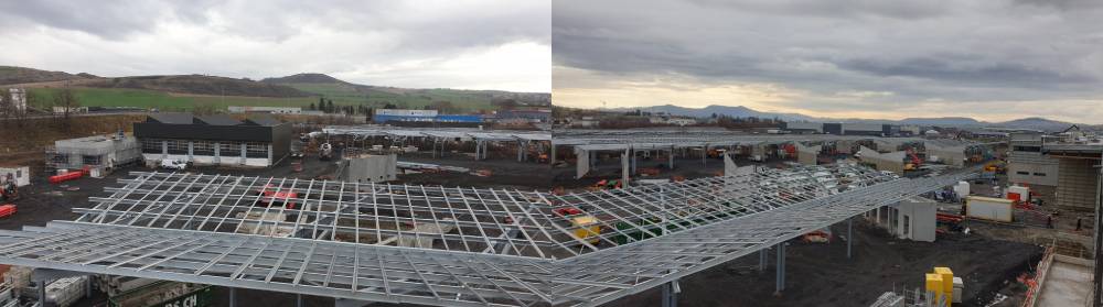 Futures ombrières / photovoltaïques , zone de parking des bus Photo 7 Jours à Clermont