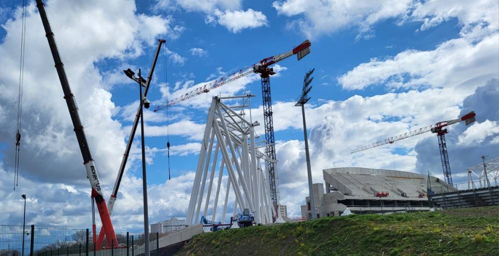 Chantier Stade Montpied  / Photo Yves Meunier