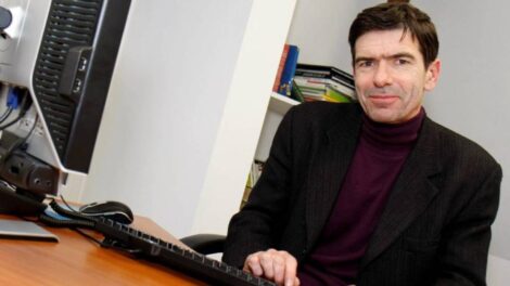 Marc Fran9ois dans son bureau d'Info Magazine / Photo Valentin Uta