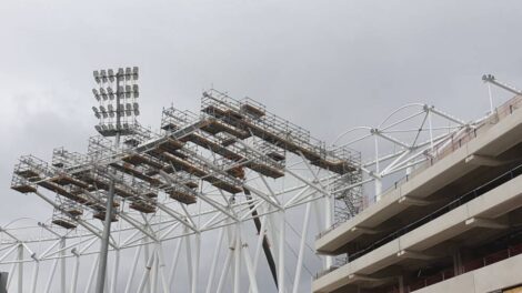 Nouvelle charpente du stade Montpied Photo 7 Jours à Clermont