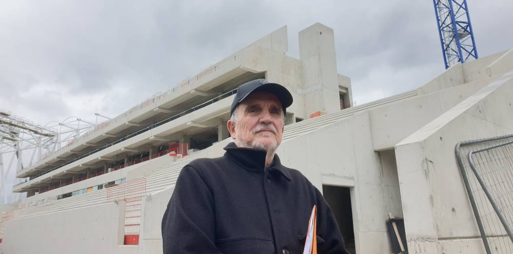 Pierre Ferret, architecte de l'extension du stade Gabriel -Montpied / Photo 7 Jours à Clermont